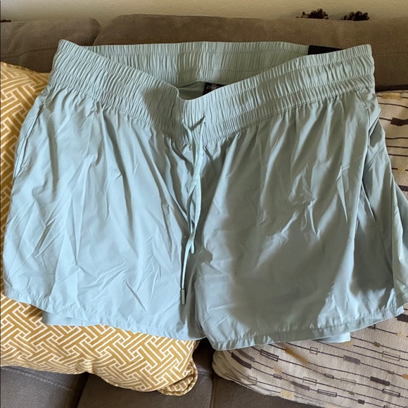 Spyder Women's Athletic Shorts in Light Blue - Picture 1 of 6